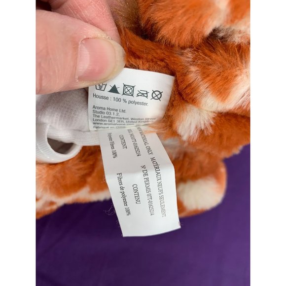 Aroma Home Ltd. Giraffe Plush Warming Friend Sits 11 Inches Tall rice/ pellets b - Picture 8 of 14